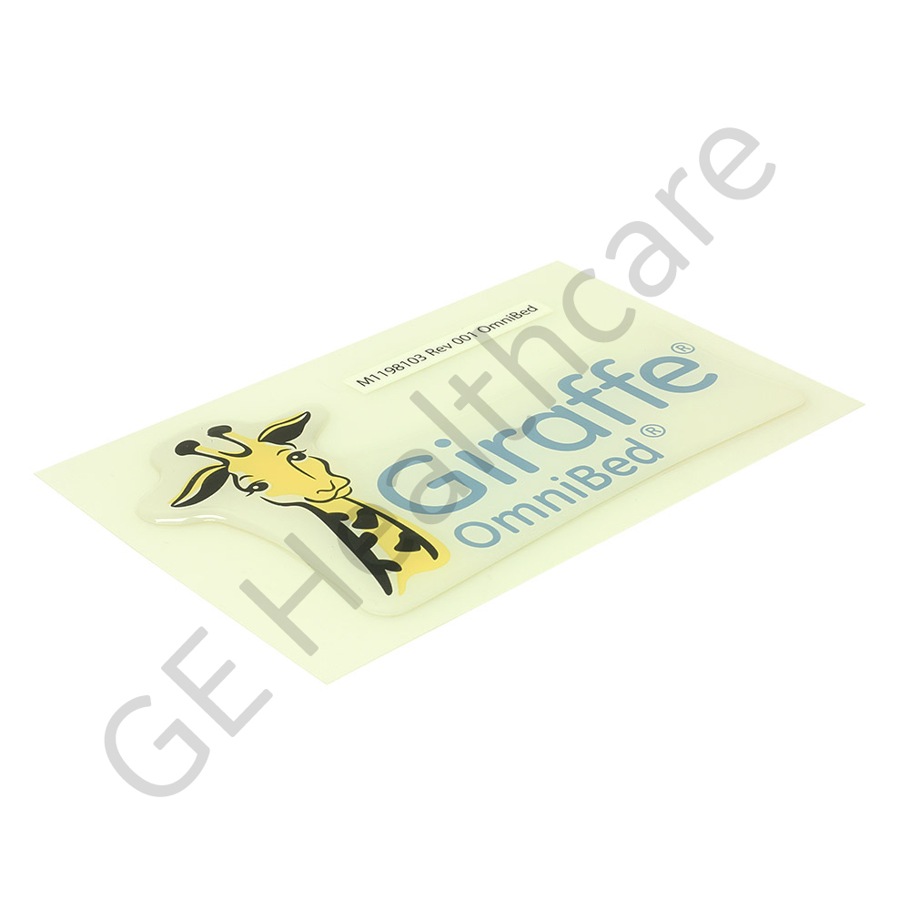 STICKER, LABEL BRANDING GIRAFFE OMNIBED