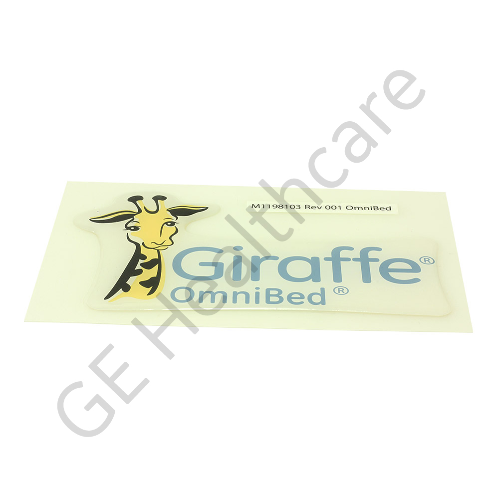 STICKER, LABEL BRANDING GIRAFFE OMNIBED