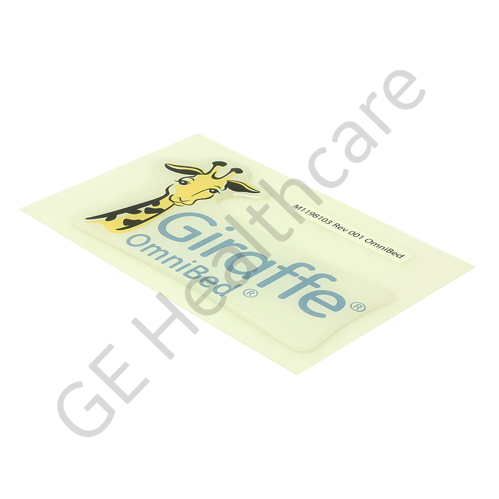 STICKER, LABEL BRANDING GIRAFFE OMNIBED